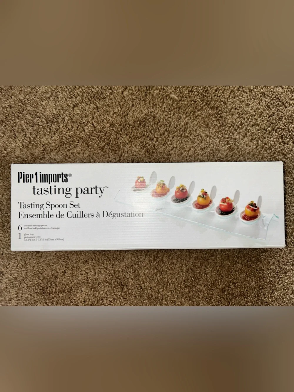 Pier 1 imports Tasting Party Porcelain Tasting Bowl Set W/Spoons